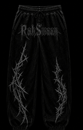 premium black acid-washed joggers